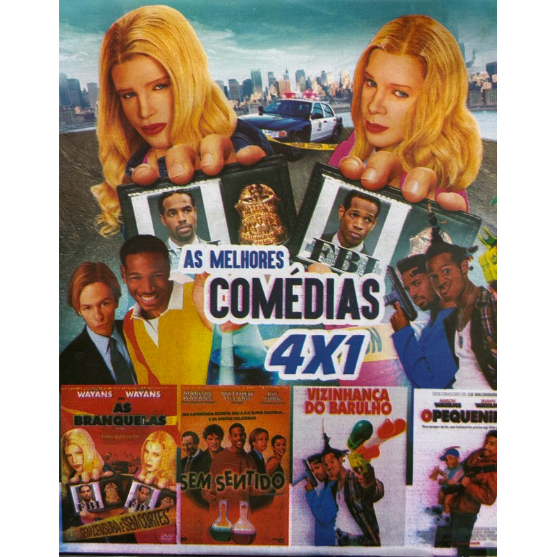 Dvd Cine comédias As Branquelas 4 em 1