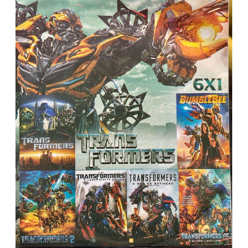 Dvd Coleção 6 em 1 Transformes