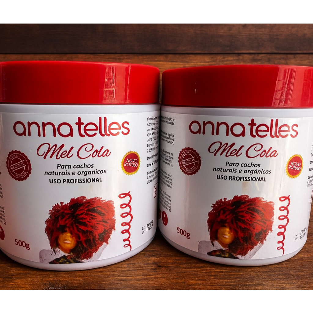 Kit 2 Mel Cola Anna telles para cachos orgânicos e naturais