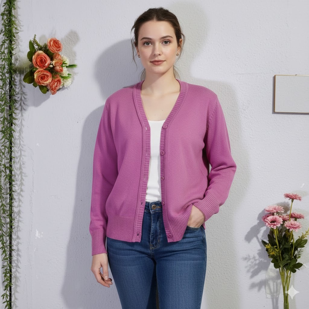 CASACO Cardigan Feminino Casaquinho Suéter  trico De Frio Botões Feminina Inverno  cardigan  LISA