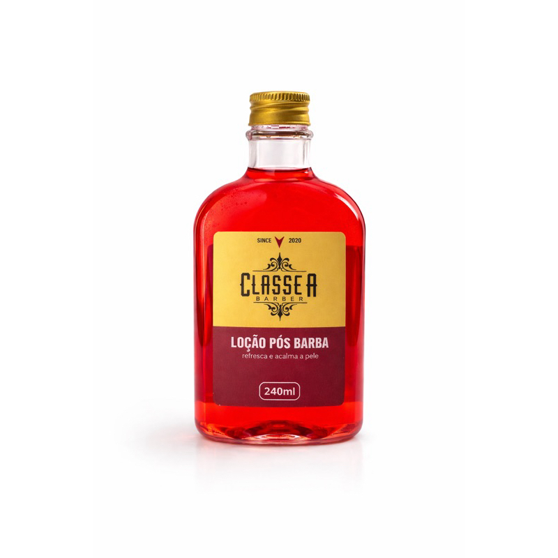 Loção Pós Barba 240ml Classe A Cicatrizante Pele Macia E Saudável Refresca E Acalma A Pele Profissional