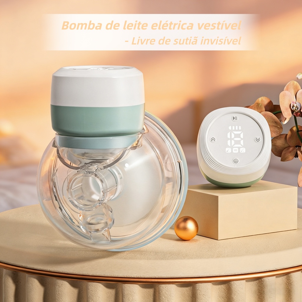 Bomba tira-leite elétrica Sem dor Alta potencia de sucção integrada Silenciosa Massageador Portátil