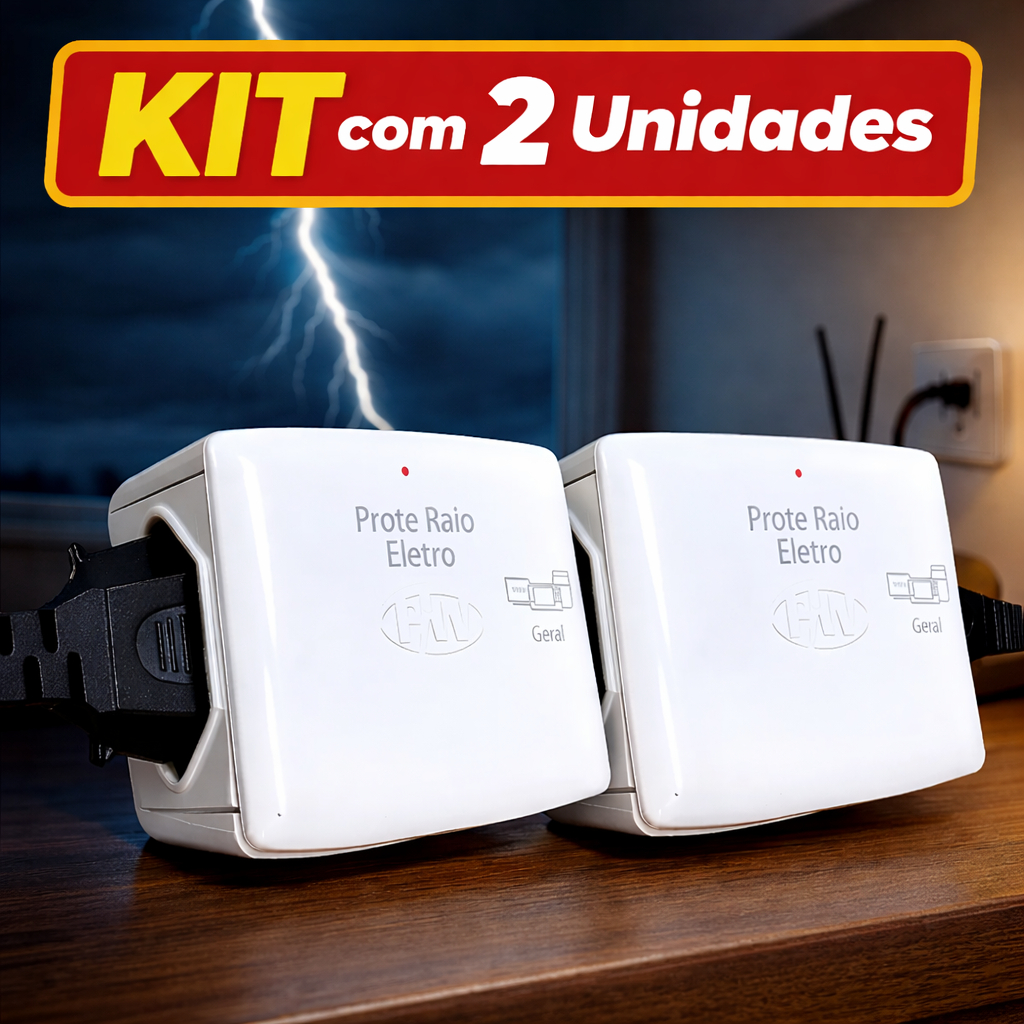 Kit 2un Protetor Contra Raios Descargas Eletro ORIGINAL