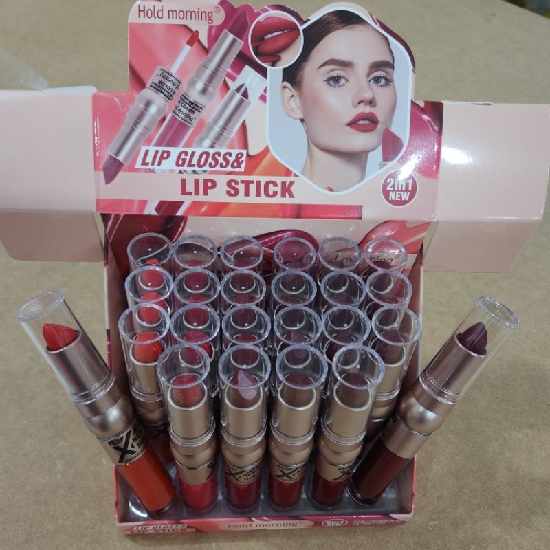kit 24 peças Batom Matte e Gloss Lip stick hold lips