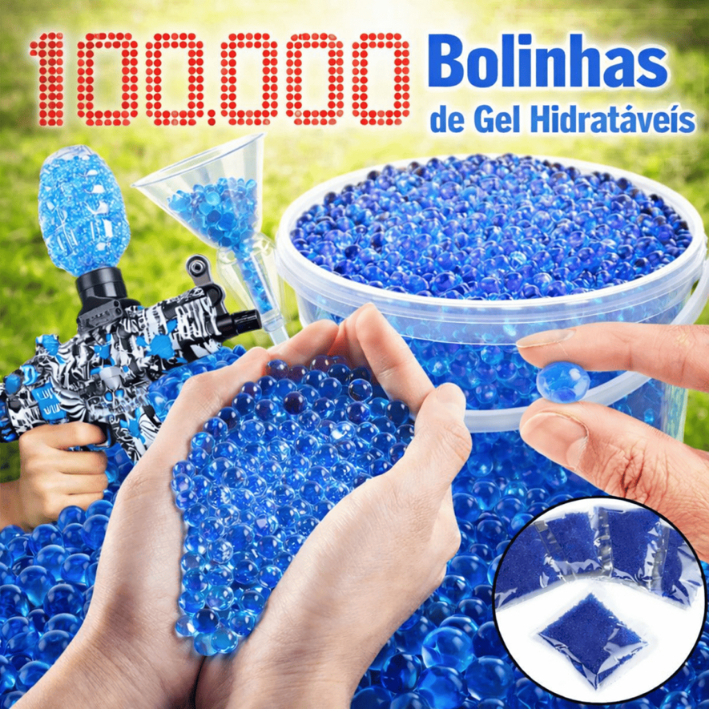 Kit 5 a 100 MIL Bolinhas De Gel para Arminha Orbeez Cresce Na Água de munição lançador 7-8mm