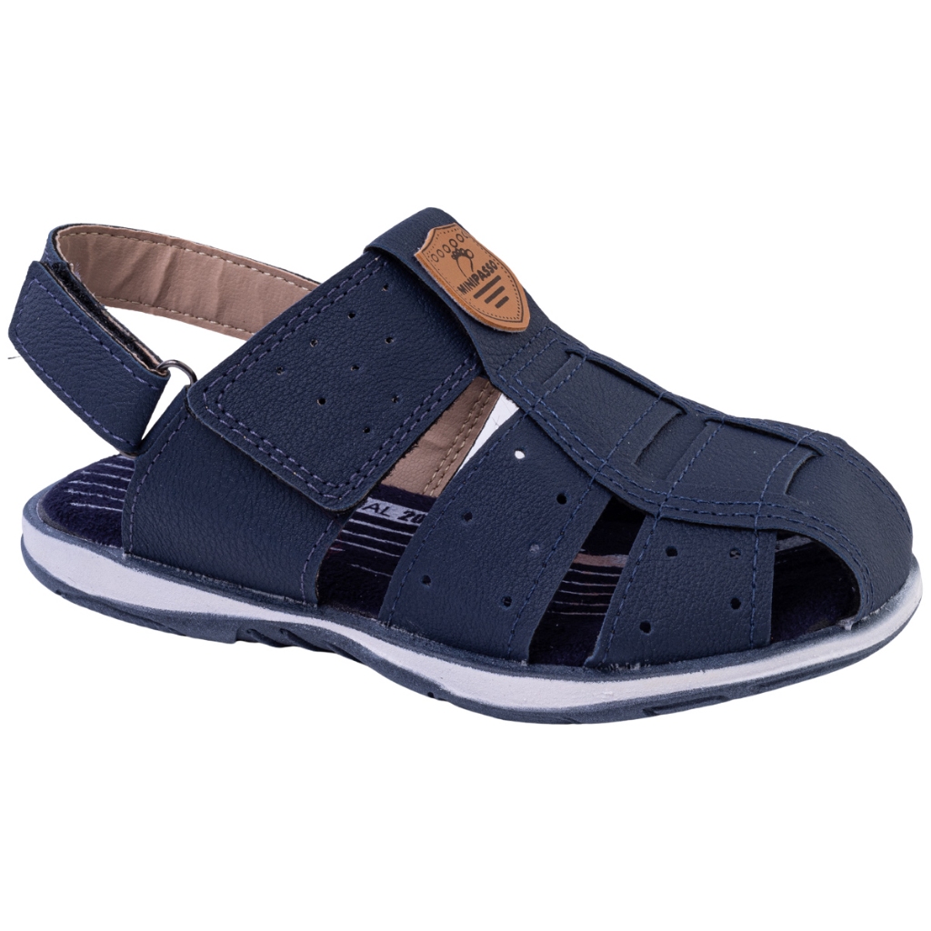 Sandalia Masculina Infantil Papete Menino Sandália Infantil Minipasso Sandalia Infantil  Azul