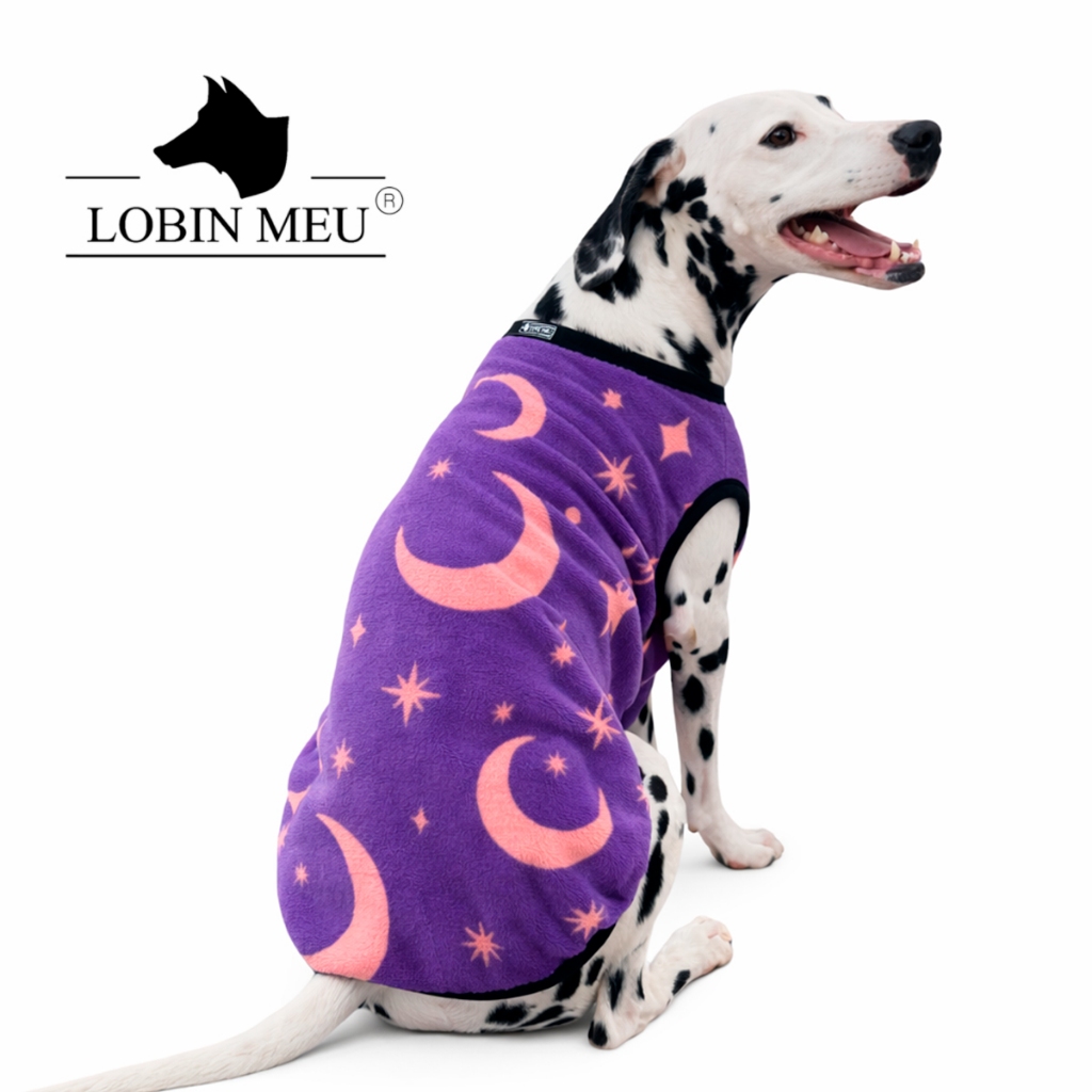 Roupa Pet para Cachorros Lilás Luar