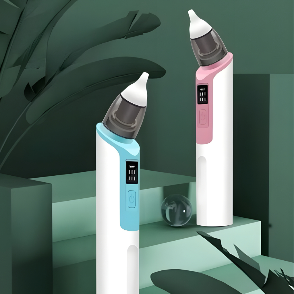 Aspirador Nasal Recarregável Para Bebês Silicone Ajustável Sucção Elétrica Crianças
