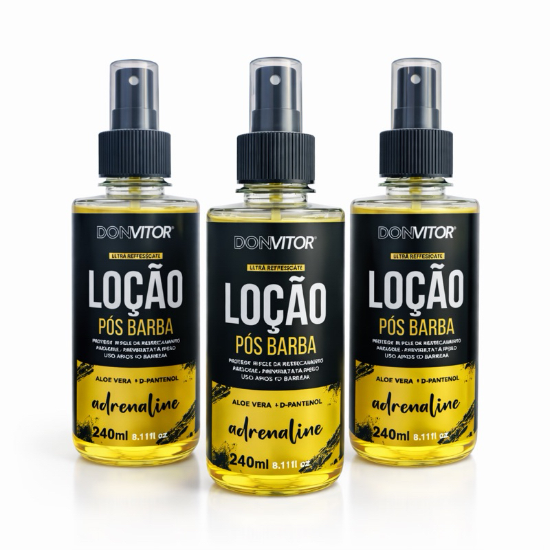 LOÇÃO PÓS BARBA DON VITOR 240ml 3UN