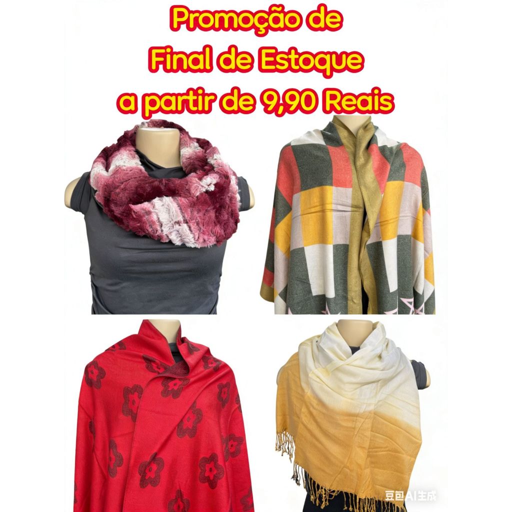 Promocao Cachecol xale feminino com isolamento térmico leve flor