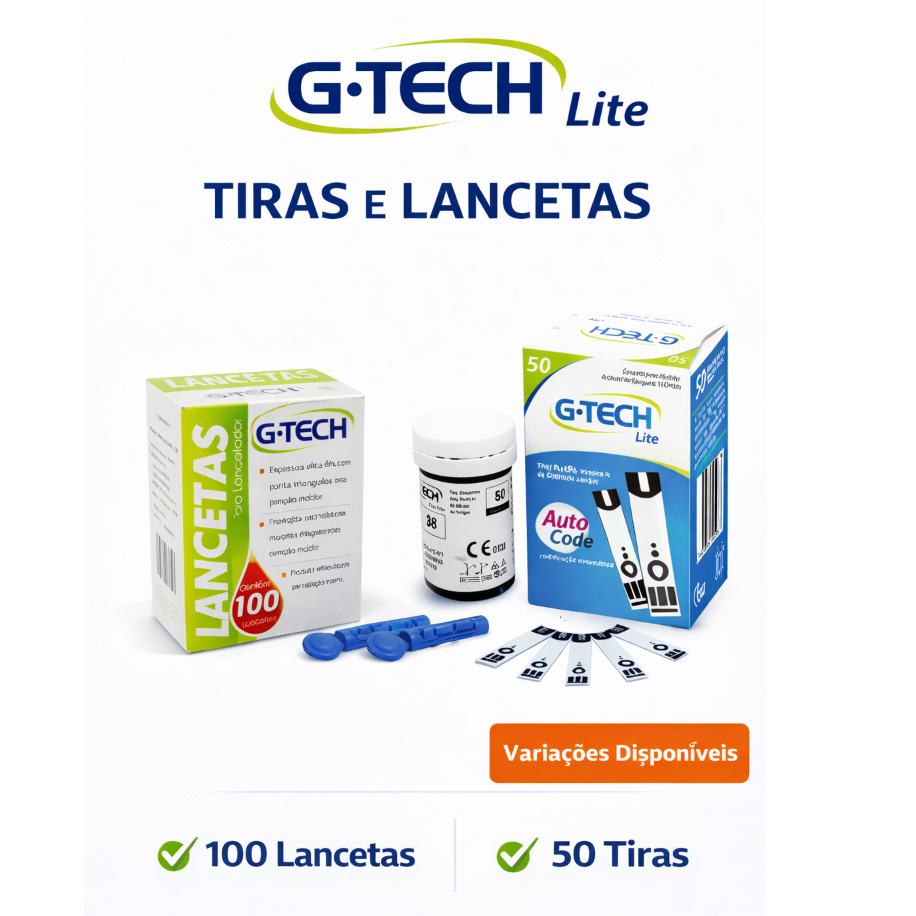 G-Tech Lite – Tiras Reagentes e Lancetas | Variações