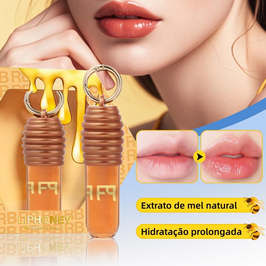 FRAN brilho labial: Adiciona cor aos lábios e os mantém hidratados por muito tempo