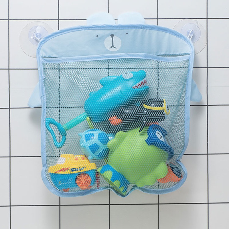 Organizador de brinquedos saco organizador de banho para escorrer água de brinquedos de tecido