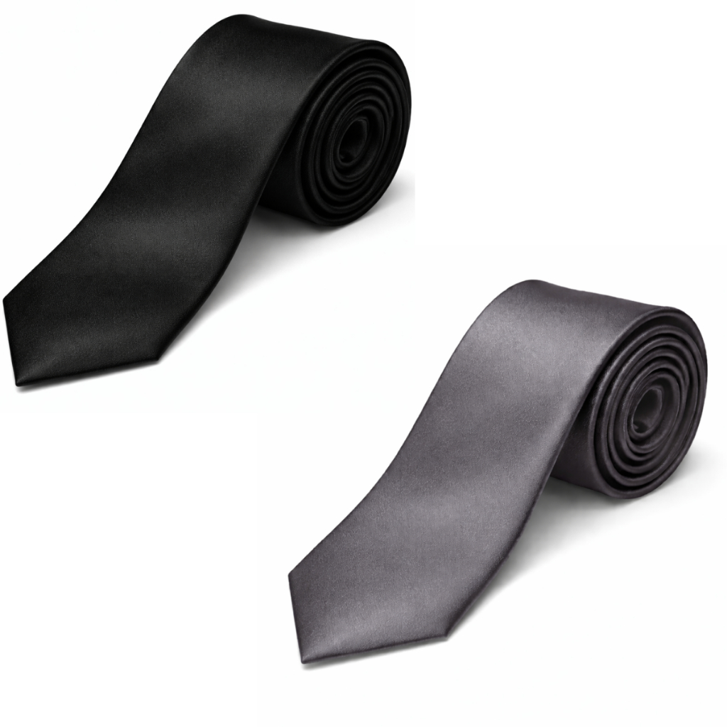 KIT 2 GRAVATAS EXECUTIVA MASCULINA SLIM P/ CASAMENTO, PRESENTE, TERNOS - PROMOÇÃO