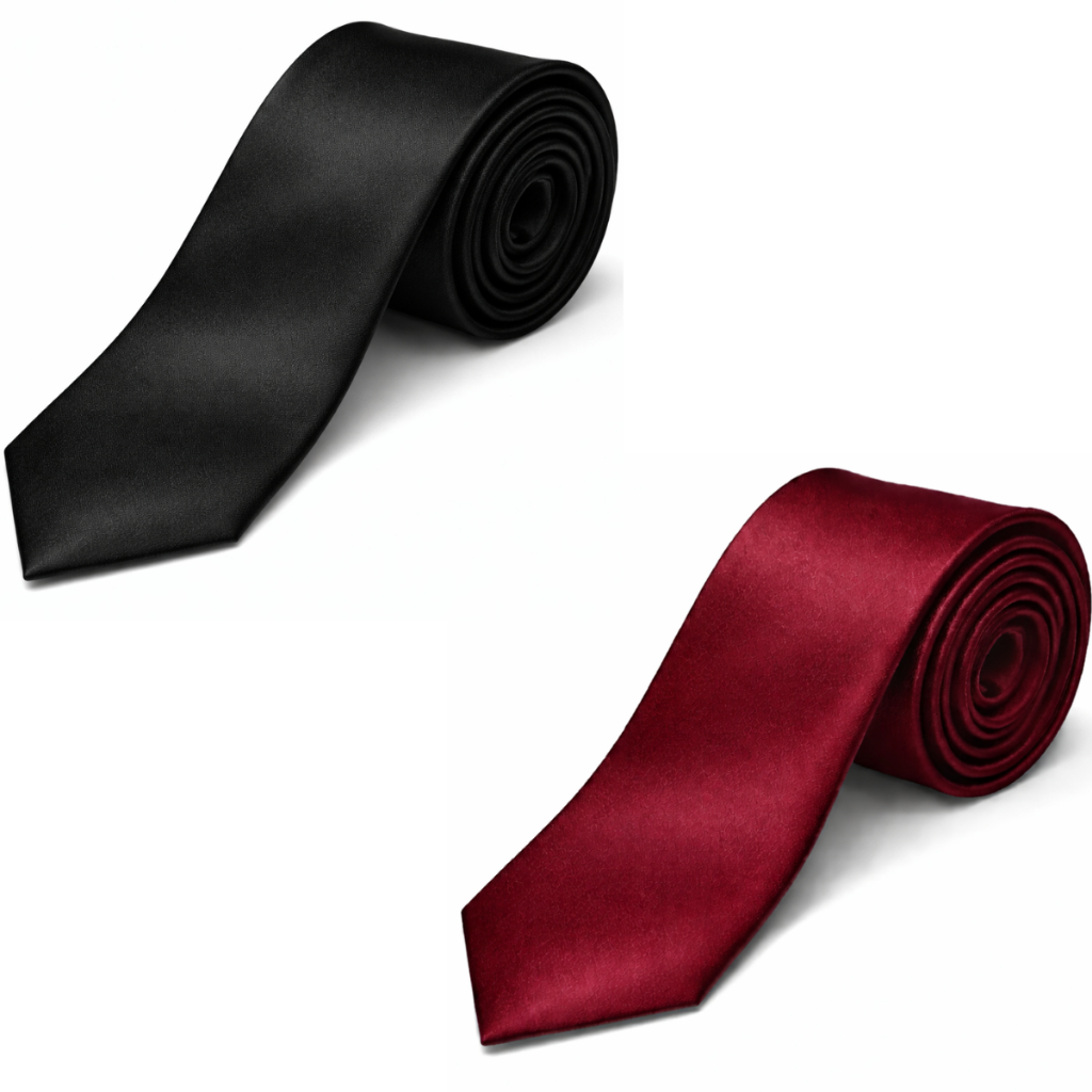 Kit 2 Gravatas Social Masculina Luxuosa - Varias Cores