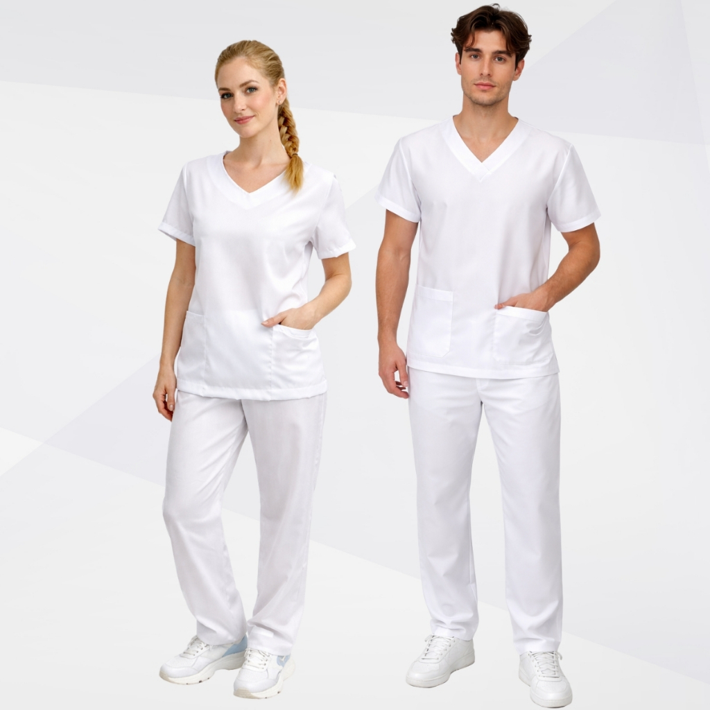 Pijama Cirúrgico Hospitalar Conjunto Scrub Unissex Médico Enfermagem Uniforme Privativo Profissional