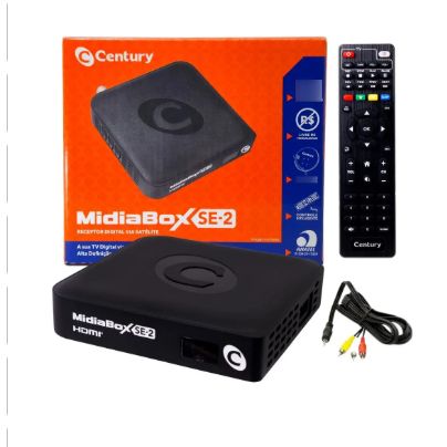 Conversor de áudio e vídeo Century MIDIABOX SE-2 preto com 1 portas