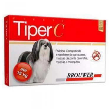 Tiper C Pulgas E Carrapatos  Até 15 Kg Compre 1 leve 2 validade 31/10/2026