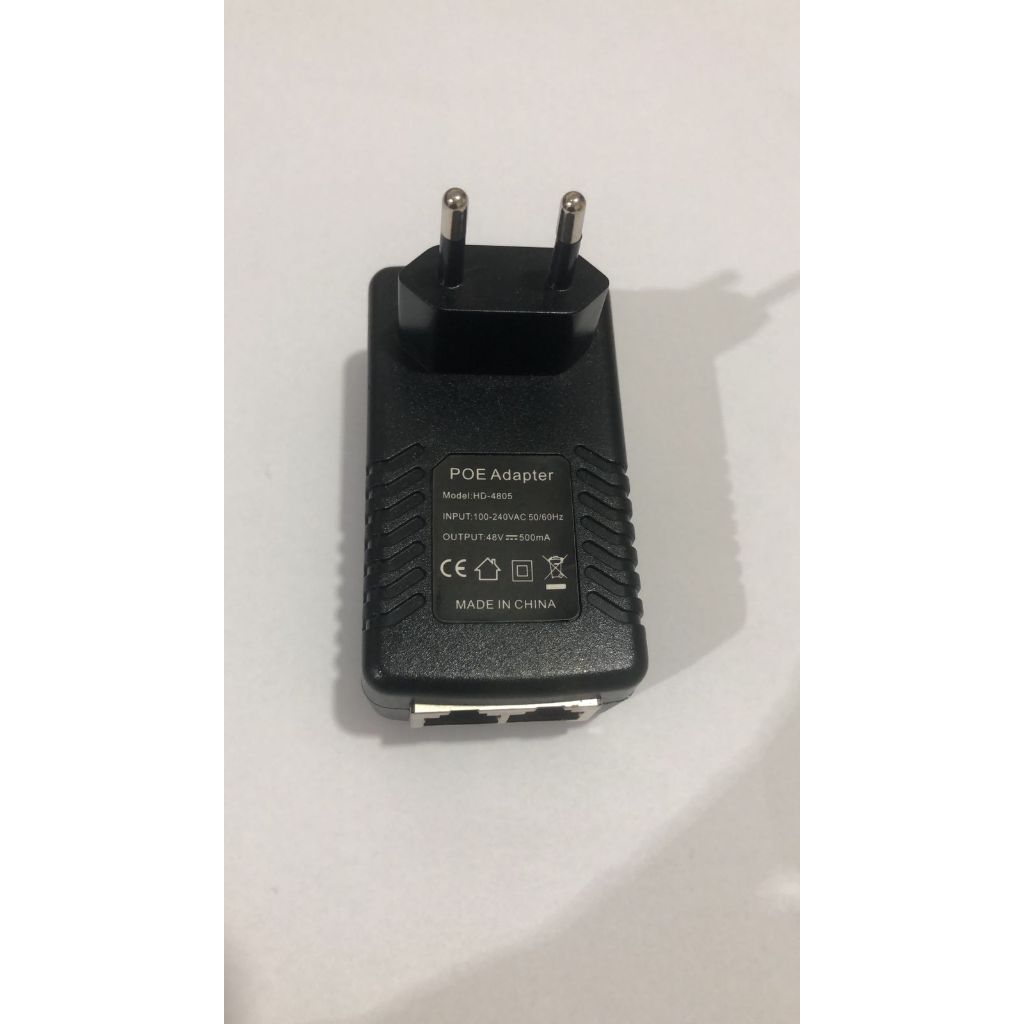 1 Fonte Poe Compacta 48v 1a Access Point Roteador Rj45 Bivolt ATENÇAO 48V