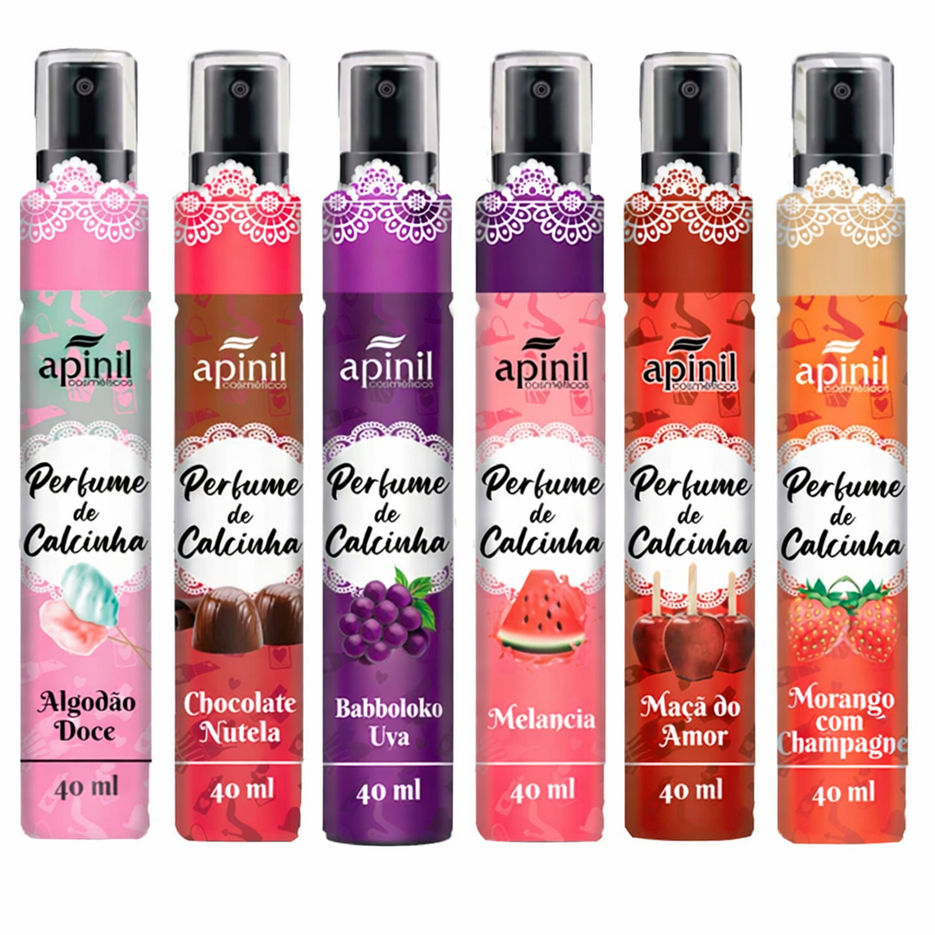 Perfume Feminino de Calcinha Apinil 40ml Aromas Agradáveis Para Qualquer Ocasião