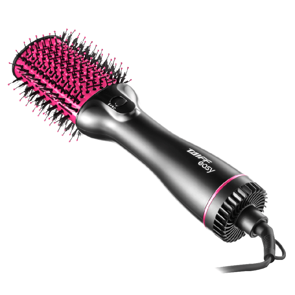 Escova Secadora Elétrica, 2 Temperaturas, Taiff Easy Oval, 1200W, 127V - PRETA/PINK