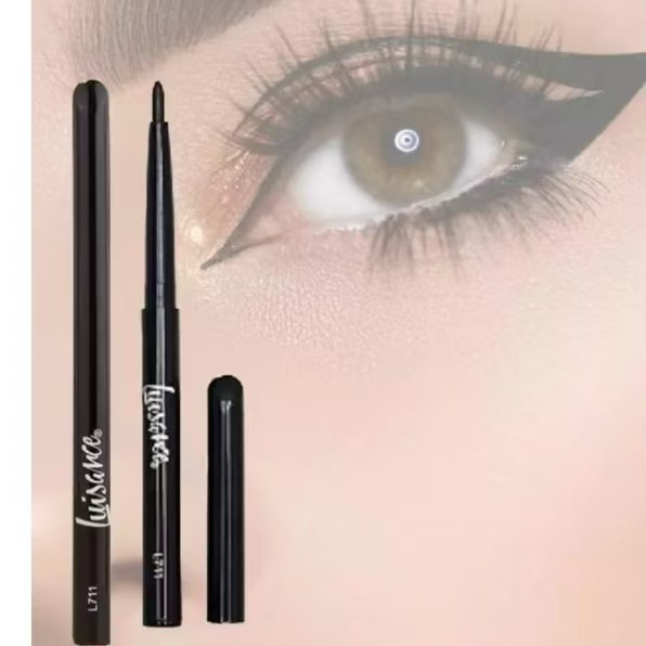 kit 3/6pcs Lápis Retrátil Delineador Soft Line Preto Luisance