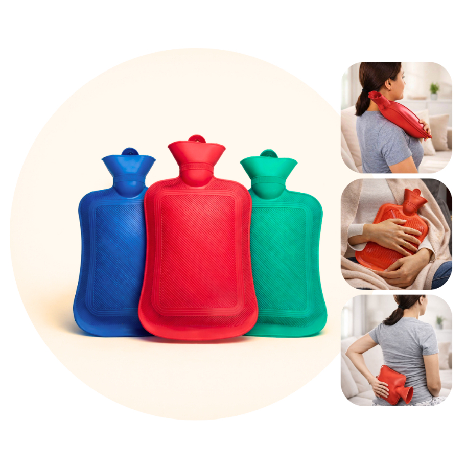 Bolsa de Água Quente e Fria 1L ou 2L – Compressa para Dores, Cólica, Inchaço, Relaxamento