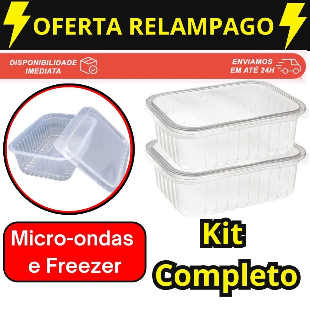 72/48/24/12 Pote Embalagem Marmita Descartavel 1000ml 500ml 350ml 250ml 750ml