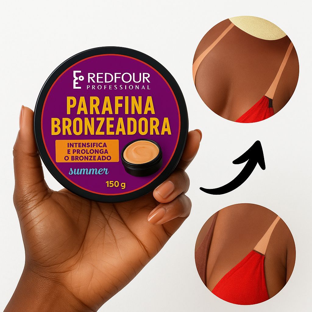 Parafina Bronzeadora Acelerador De Bronzeamento profissional 150g RedFour