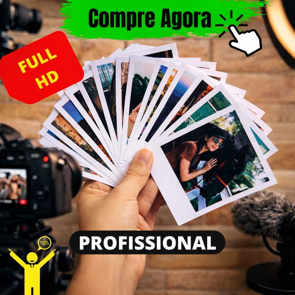 Mini Fotos Personalizadas - ESCOLHA A QUANTIDADE QUE DESEJA HD Presente Envio Full