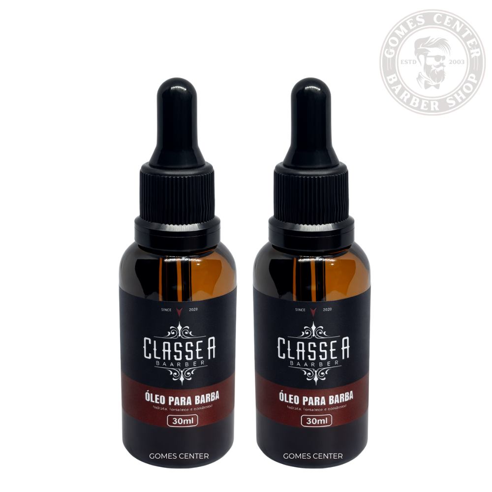 Kit 2 Óleo Para Barba 30ml Classe A For Men Fox – Hidrata, Alinha e Dá Brilho