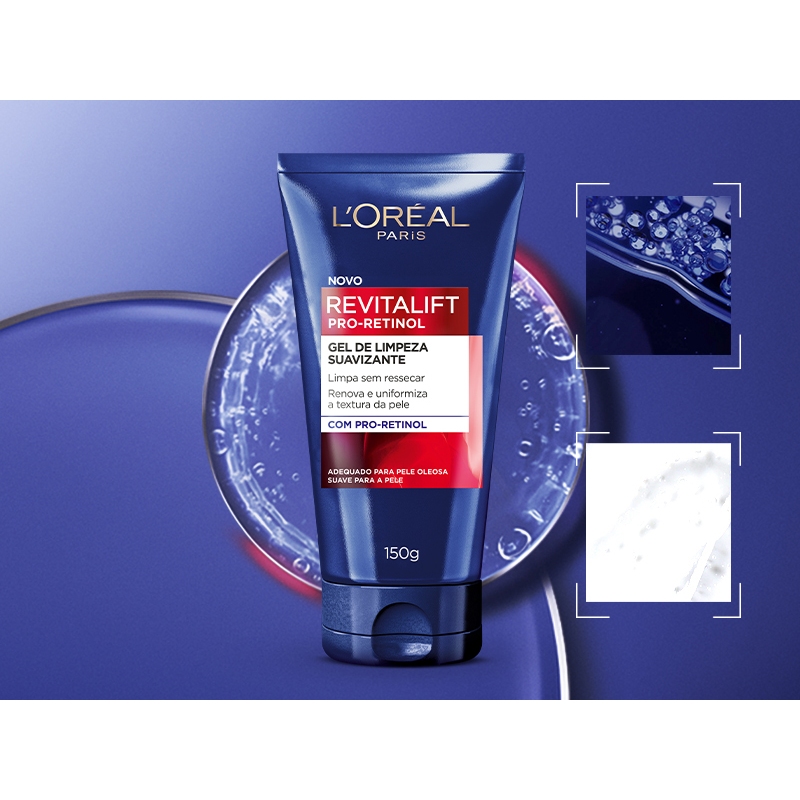 Gel de Limpeza Facial Suavizante L'oreal Paris Revitalift Pro-Retinol 150g