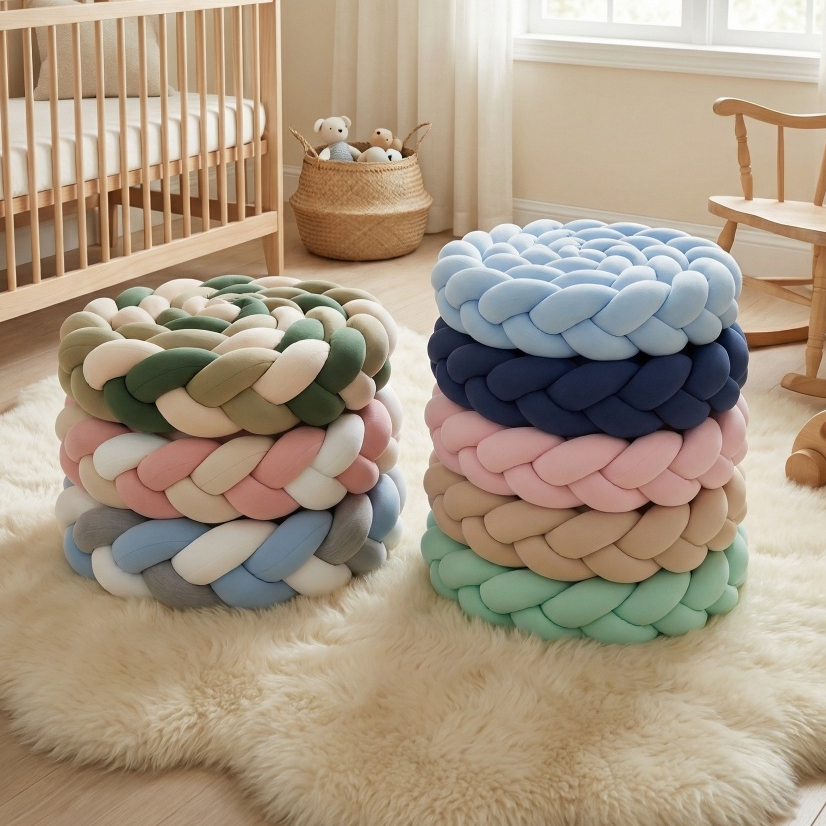 Lançamento Trança Avulsa Lepetit Berço Americano, Mini Berço, Mini Cama Algodão Menina Menino