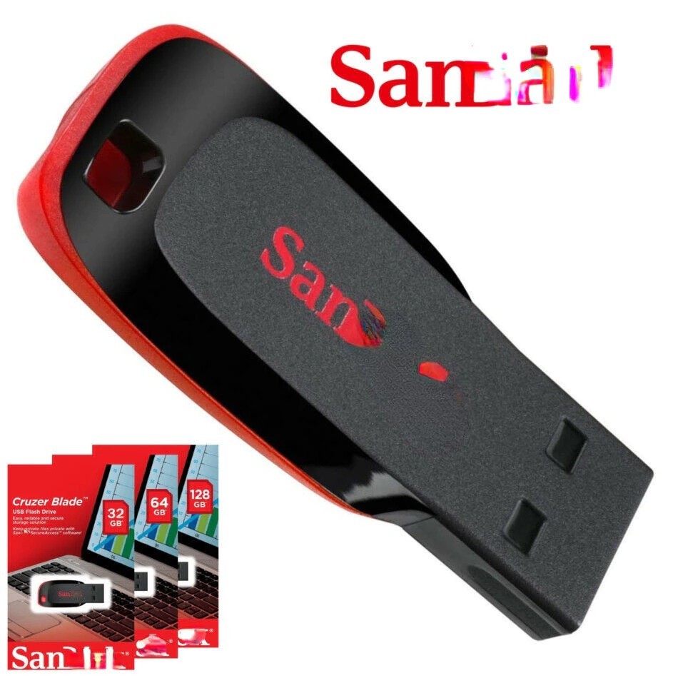 Pen Drives e OTGs USB 8GB 16GB 32GB 64GB 128GB Cruzer Lâmina 2.0 Flash Drive Memory Stick PenDrive