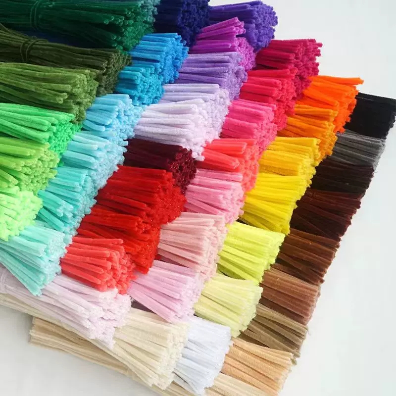 Haste De Chenille Cores 30cm 50-250pcs  Limpador De Cachimbo