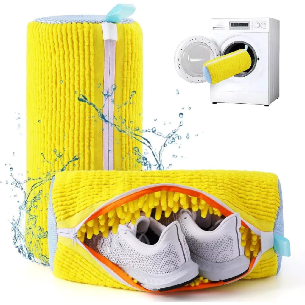 Saco para Lavar Tênis e Calçados com Zíper Reforçado Proteção Total na Máquina