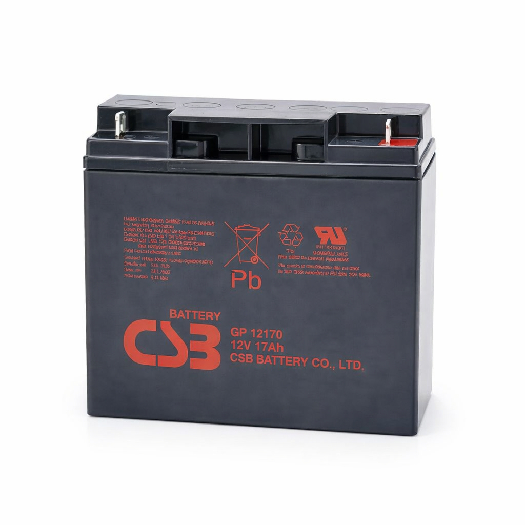 Bateria CSB 12170 17Ah 12V - Para Nobreaks, Alarmes, Jet-Ski, Brinquedo Eletrico