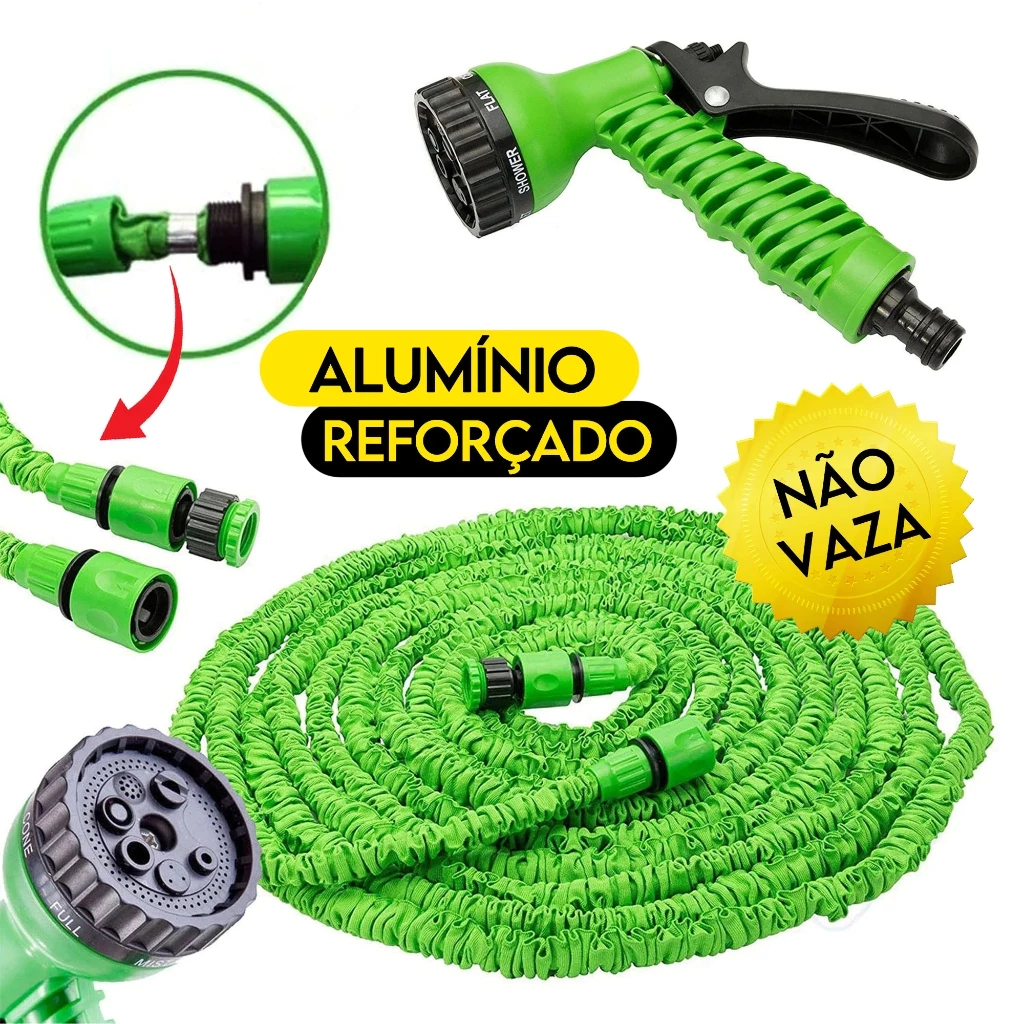 Mangueira Magica 15M/30M Com Gatilho 7 Tipos Jatos