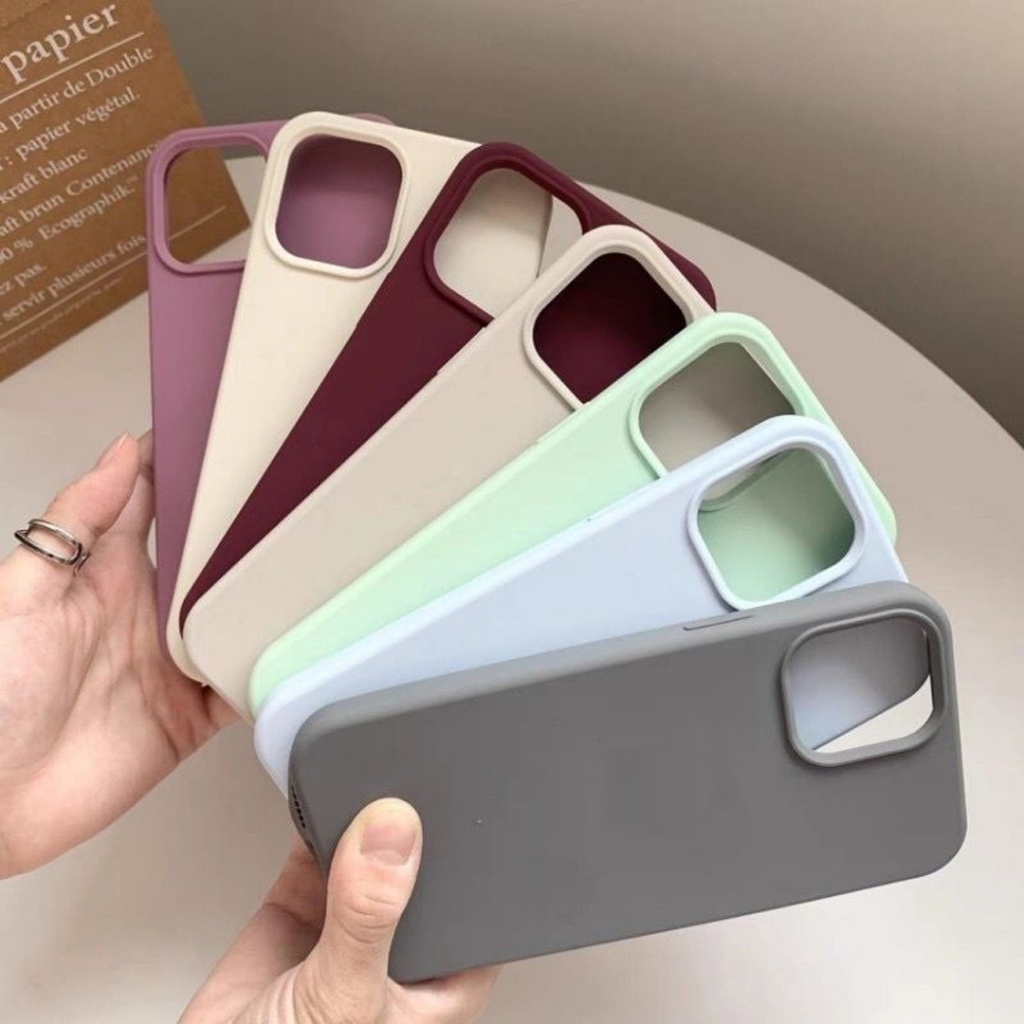 Capa de Silicone Compativel com IP 13 Aveludado Colorido de Ótima Qualidade Com Envio Imediato.
