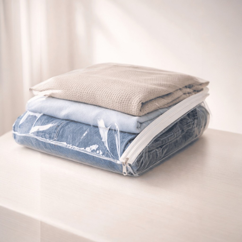 Kit 10 Sacos Organizadores Multiuso 45x40 Guarda-Roupas Toalhas Mantas Coberta