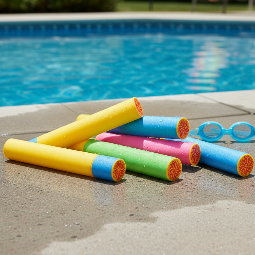 Kit 2 4 6 10 Lança Água Piscina Praia Kit Brinquedo Manual Flutuante Colorido