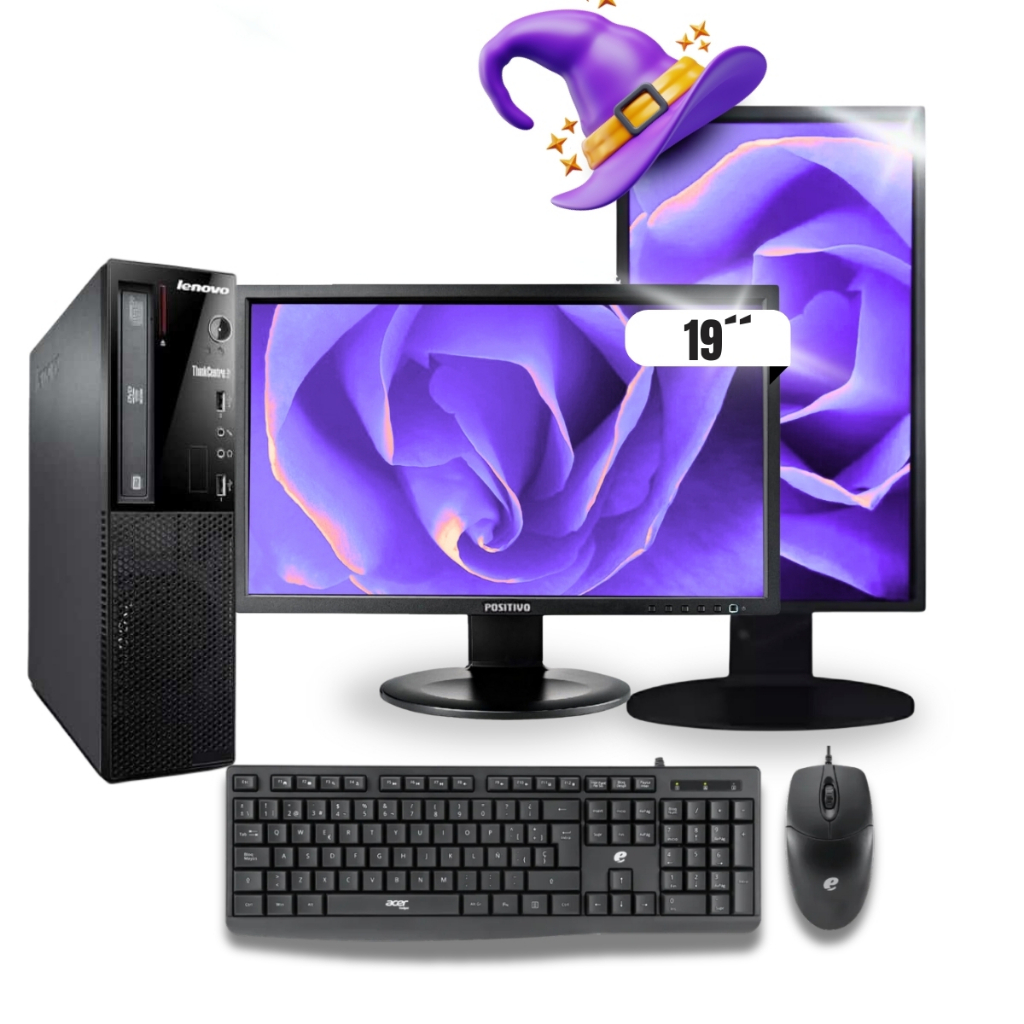 Computador Completo Intel Core I5 3° 8gb 120/240GB SSD Office Trabalho Monitor Teclado e Mouse