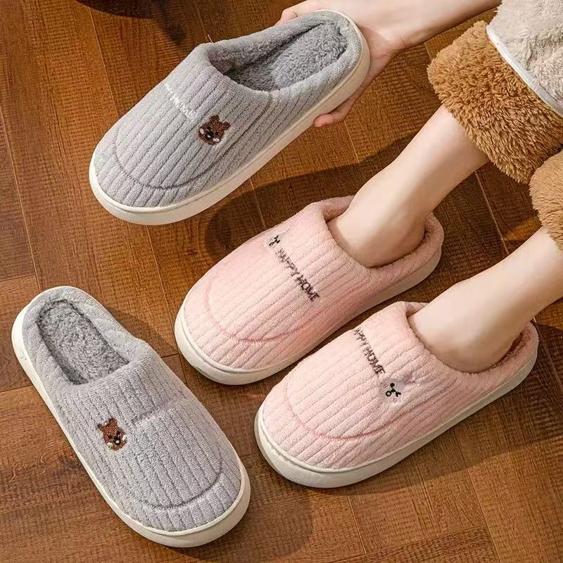 Pantufa Adulto Aveludada Unissex Pantufa Super Confortável Com Solado Antiderrapante V051/PV318