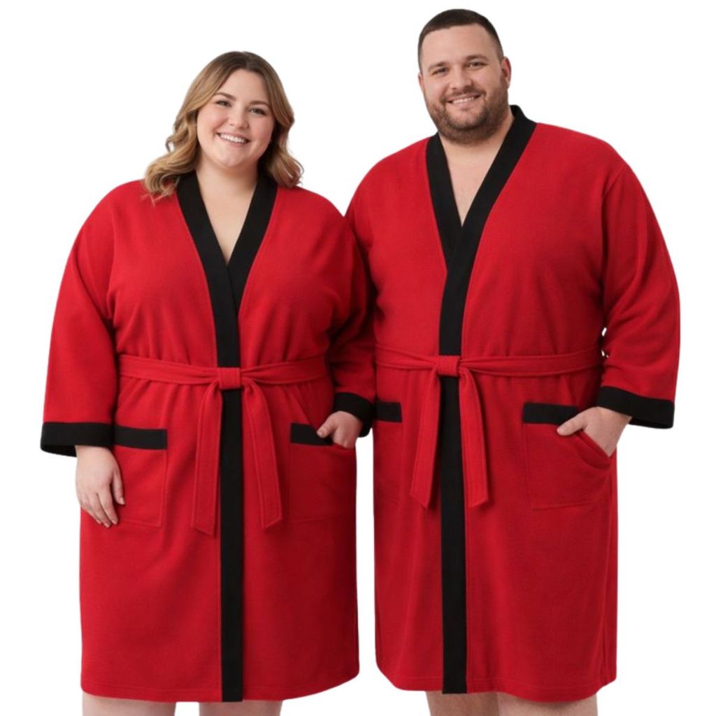 Roupão Adulto Masculino Feminino Plus Size XXG Macio Confortável Frio Inverno