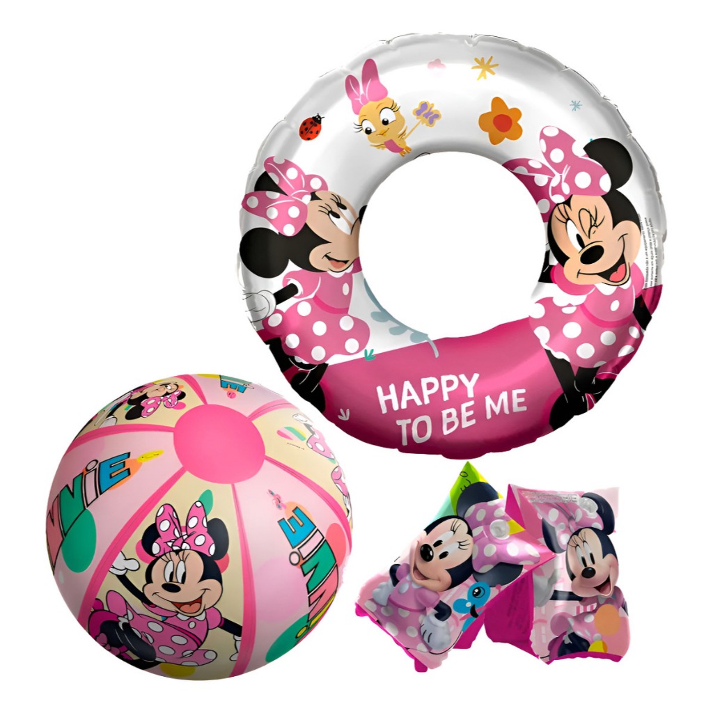 Kit 03 Boia Infantil Natação Piscina Infláveis Personagens