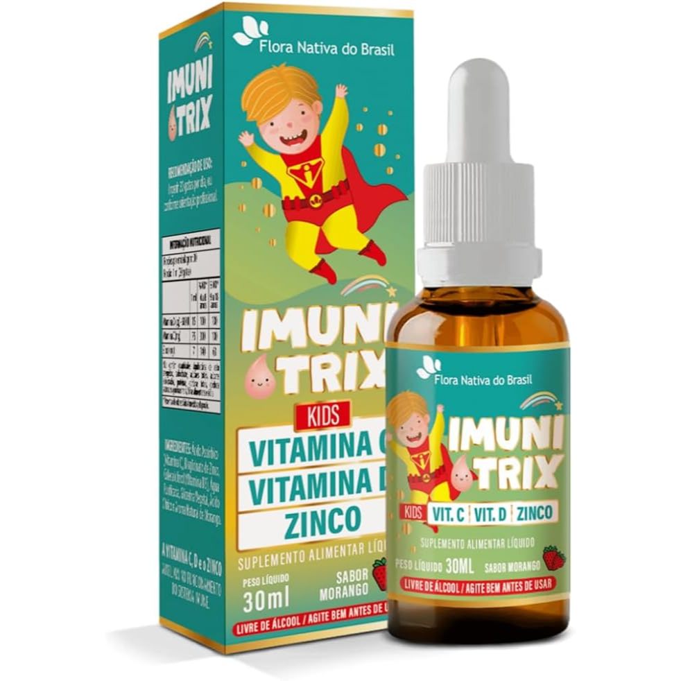 ImuniTrix 30 ml Sabor Morango - Flora Nativa do Brasil