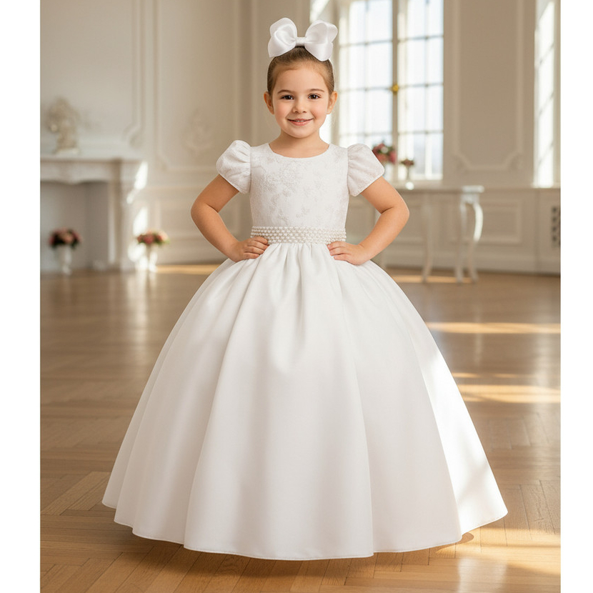 Vestido Longo Festa Dama De Honra Menina Casamento Luxo