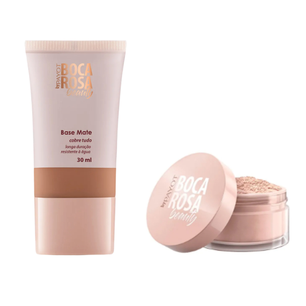KIT Base Boca Rosa + Pó Solto Mármore