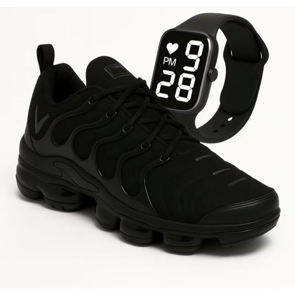 Tênis Masculino Casual Ultra Conforto Moderno Premium Leve Estiloso e Ideal para o Dia a Dia + Relogio