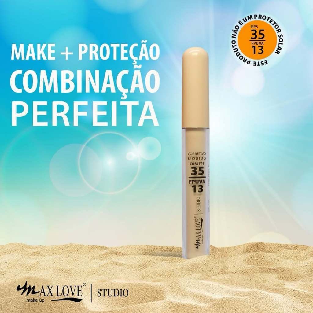 Corretivo Liquido Matte Alta Cobertura Com FPS 35 - MaxLove